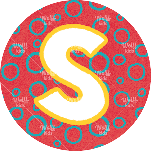 Einzelner Magnet: S rot, 4cm